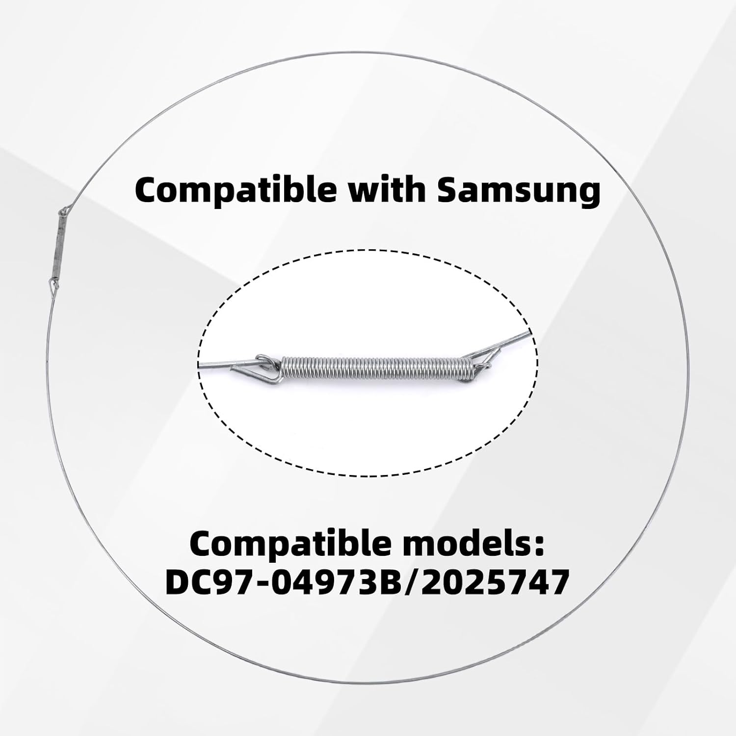 DC97-04973B Washer Door Boot Spring Clamp Assembly Wire Diaphragm Compatible for Samsung Washing Machine,Washer Door Bellow Seal Clamp Ring Replacement
