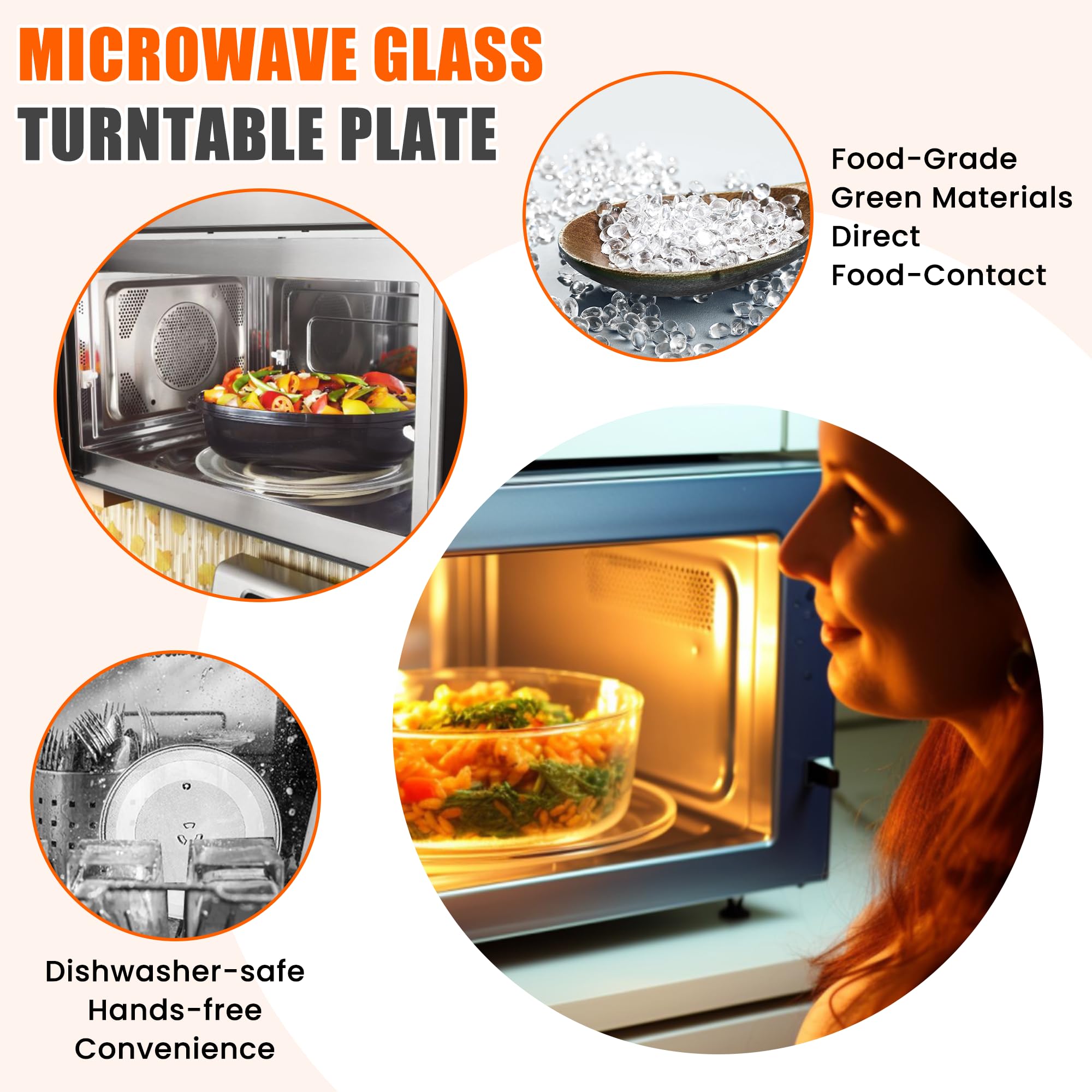 12" W10337247 Microwave Glass Turntable Plate Fit for Whirlpool Microwave Glass Plate - Replace Microwave Glass Tray # W11367904 W10337247 AP6892124 - BY AMI PARTS