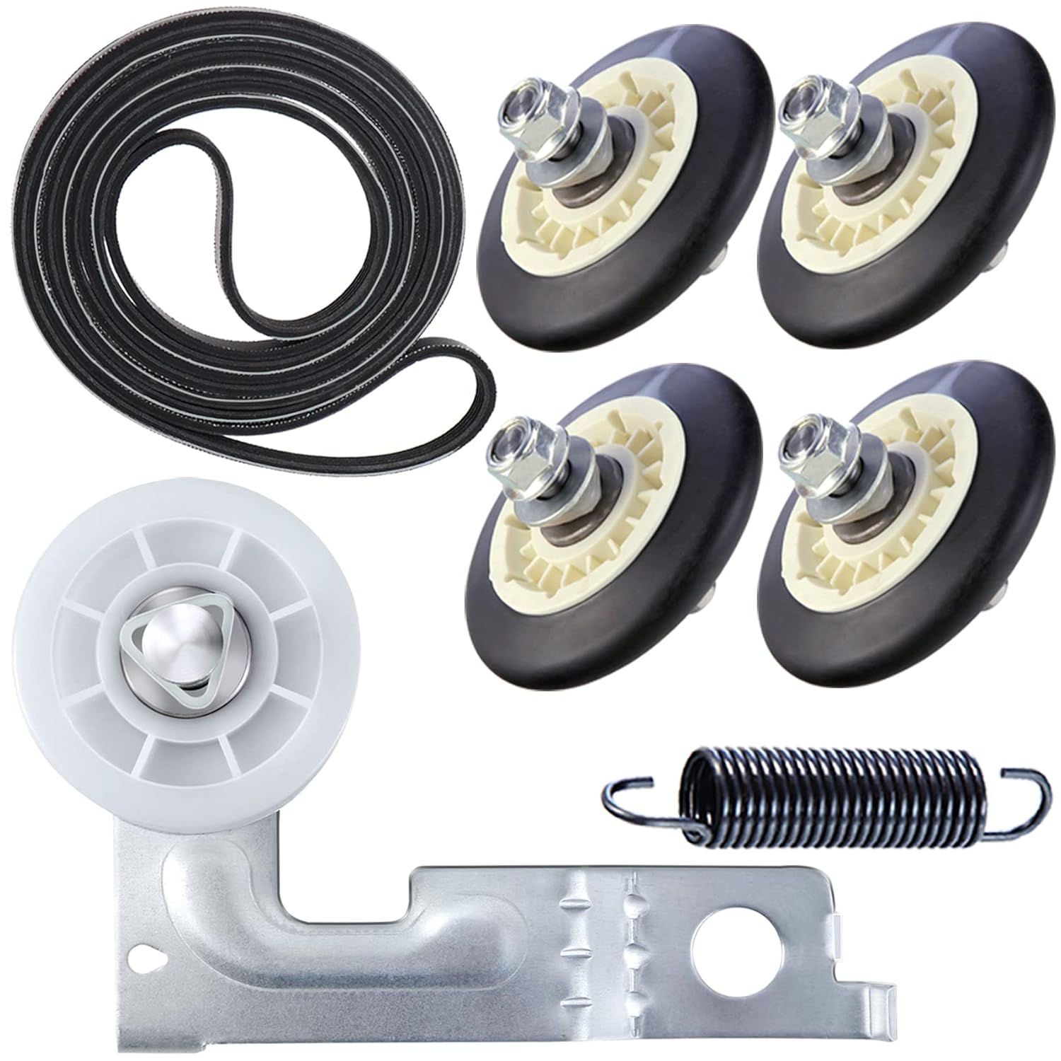 Upgraded Dryer Repair Kit Dryer Roller Kit for LG Kenmore Dryers Includes 4581EL2002C Dryer Drum Roller Assembly